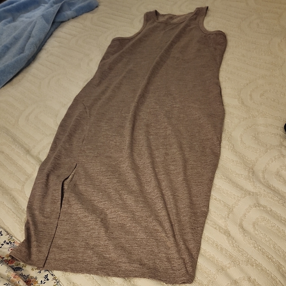 Calvin Klein Collection Brown Sheath Midi Dress